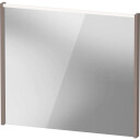 Duravit D Code speil med lys øverst 800 x 700 mm basalt matt