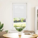  plisségardin Hvit 60x150 cm Stoff Bredde 59,4 Polyester