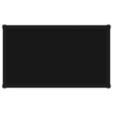 vidaXL Konsollbord svart 60x35x75 cm herdet glass