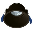 EcoDim ED-10097 LED-downlight Ø90 mm forsenket CCT dim to warm sort