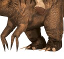 Fiesta Oppusteligt Ride On T Rex Kostume