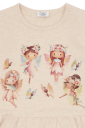 Hust & Claire Alma spring fairies genser   wheat melange   128