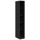  Svart Eik Garderobe   30 x 50 x 200 cm laget av solid tre.