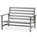 Fri Form Sofa 2 personers aluminium grå
