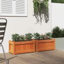  Plantekasser 2 stk brun heltre furu