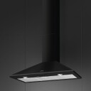 Smeg KSED95NEE Vegghengt Ventilator 90 cm med Belysning - Svart