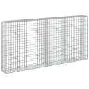 vidaXL Gabion med 3,5 mm tråd og 5x10 cm mesh 200x20x100 cm