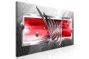 Tavla Silver Wings 1 Part Narrow Red 120x40  