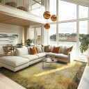 Wilton teppe   Campana beige/gul Størrelse: 200 x 280 cm