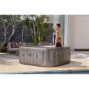 Lay-Z-Spa Rome 6 Brown Marble 180x180x71cm Oppblåsbart Bestway Lay Z Spa Boblebad