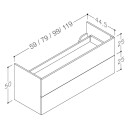 Korsbakken Rowan Kommode Lys eik / 60cm