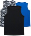 Hyperfied Bounce Tank Top 3-pack Black/Camo Black/Blue 120