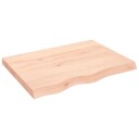  Bordplate 80x60x(2-6) cm ubehandlet heltre eik 3156298