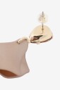 BOW19 Details - Øreringer Leaf Earrings cz - Brun