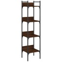  Bokhylle 4 etasjer brun eik 35x30x138,5 cm konstruert tre 8721012339033