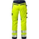 Fristads Hantverkarbyxa Stretch 2707 Plu, Klass 2 Varsel Gul/marinblå D92