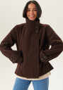 Bubbleroom High Neck Short Coat