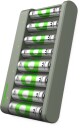 GP ReCyko E821 Batterilader med 4xAA 2100mAh og 4xAAA 850mAh