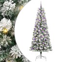  Kunstig sammensatt juletre med LED  stripelys 240 cm PVC