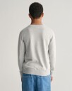 Teens bomullsgenser med rund hals LIGHT GREY MELANGE 176