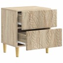  Nattbord Sonoma eik 43 x 34,5 x 48 cm Konstruert tre