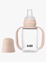 BIBS 150 ml Tåteflaske med Drikketut og Håndtak - Blush