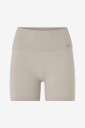 Aim'n   Sykkelshortser Black Ribbed Midi Biker Shorts   Brun