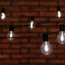 Dekorlenke med 10 ledlys sort 3,5m