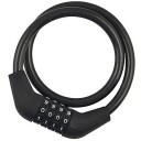 Jernia - Sykkellås spralwire med kode lengde 10x650mm