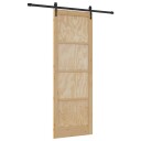 vidaXL skyvedør med beslag sett 83x232 cm solid furutre