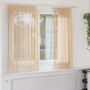  Voilegardiner med hemper 2 stk sand 140x140 cm 8721158553225