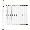 Creativ Company Markers 12-set Nature Colours