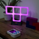 Tetris Lilla neonlys   Lilla   21 cm x 14 cm