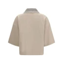Brunello Cucinelli Dame Topper Beige M,
