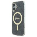 Guess IML 4G MagSafe Etui til iPhone 16 Plus - Svart