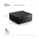 ASUS ExpertCenter PN42 Mini-PC Intel N200 Barebone med Wi-Fi 6 og HDMI Sort