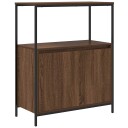  Baderomsskap med hyller brun eik 76,5x35x95 cm