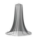 vidaXL Myggnett for seng 156 mesh Svart ⌀56 x 220 cm Polyester