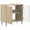 vidaXL Baderomsvaskeskap ZWOLLE Sonoma eik 59,5 x 31,5 x 59 cm