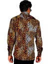 Leopardmønstret Skjorte til Mann L/XL
