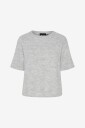 pieces - Topp pcMikela SS O-neck Knit MM - Grå