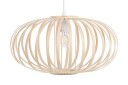Taklampe Luneburg Oval Bambus / Lysebrun