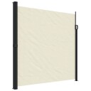  Uttrekkbar sidemarkise kremhvit 200x300 cm 4004355