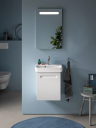 Duravit No.1 Vegghengt Servant 450x350 mm, 1 bl.hull, m/o.l, Hvit