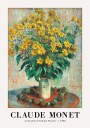 Jerusalem Artichoke Flowers Claude Monet Plakat Plakat / 21x30cm