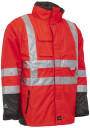 Elka Synlighets Arbeidsjakke 2 i 1 086100r Rød/svart Str. 2XL