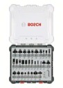 Bosch 30 Deler Fresejernset for Bløtt Tre og Løvtre med 8 mm Skaft