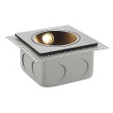 Lucande LED innfelt vegglampe Pordis IP65 kantet