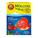 Møllers Tran Möller s Tran Omega-3 Fisk Jordbær 45 Stk