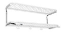 Essem Design Classic 650 hattehylle hvit/krom, 2 niv?er, 80 cm